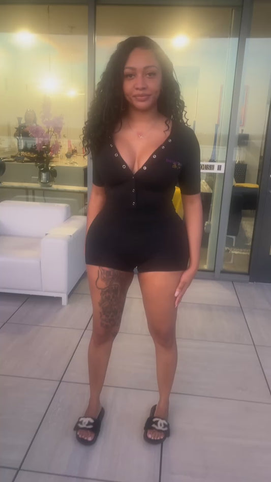 Bedtime Beauty Black Onesie